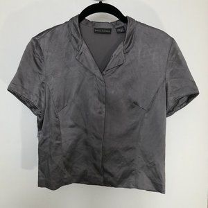 Banana Republic silk crop top.  Size 6.  Mushroom Taupe color.